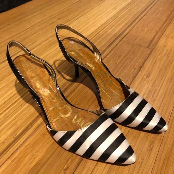 Sam Edelman black and white slingback - Picture 4 of 6